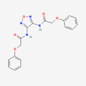 molecular formula C18H16N4O5 B2637748 N,N'-1,2,5-oxadiazole-3,4-diylbis(2-phenoxyacetamide) CAS No. 512796-41-7