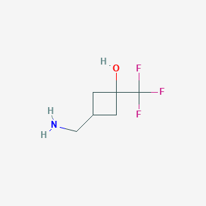 3-(Aminomethyl)-1-(trifluoromethyl)cyclobutan-1-ol