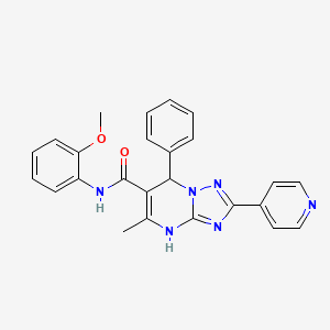 N-(2-methoxyphenyl)-5-methyl-7-phenyl-2-pyridin-4-yl-4,7-dihydro[1,2,4]triazolo[1,5-a]pyrimidine-6-carboxamide