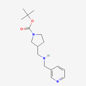 molecular formula C16H25N3O2 B2637777 Tert-butyl 3-{[(pyridin-3-ylmethyl)amino]methyl}pyrrolidine-1-carboxylate CAS No. 887591-27-7