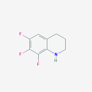 molecular formula C9H8F3N B2637781 6,7,8-Trifluoro-1,2,3,4-tetrahydroquinoline CAS No. 954579-56-7