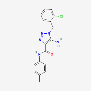 5-amino-1-(2-chlorobenzyl)-N-(4-methylphenyl)-1H-1,2,3-triazole-4-carboxamide