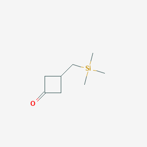 molecular formula C8H16OSi B2637783 3-[(Trimethylsilyl)methyl]cyclobutan-1-one CAS No. 1342253-24-0