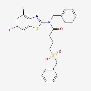 N-benzyl-4-(benzylsulfonyl)-N-(4,6-difluorobenzo[d]thiazol-2-yl)butanamide