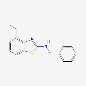 molecular formula C16H16N2S B2637791 N-benzyl-4-ethylbenzo[d]thiazol-2-amine CAS No. 1219911-66-6