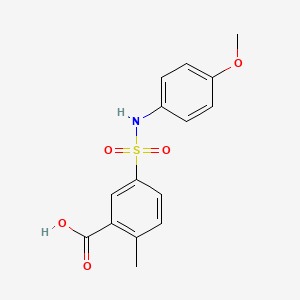 5-[(4-Methoxyphenyl)sulfamoyl]-2-methylbenzoic acid