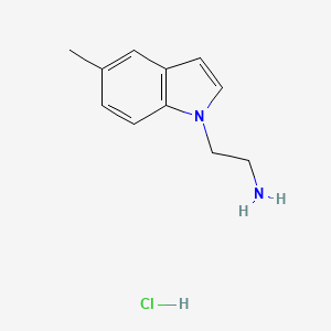 molecular formula C11H15ClN2 B2637809 2-(5-methyl-1H-indol-1-yl)ethanamine hydrochloride CAS No. 1630832-50-6