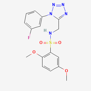 N-((1-(3-fluorophenyl)-1H-tetrazol-5-yl)methyl)-2,5-dimethoxybenzenesulfonamide