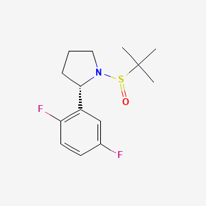 (2S)-1-tert-butylsulfinyl-2-(2,5-difluorophenyl)pyrrolidine
