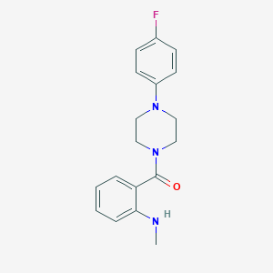 molecular formula C18H20FN3O B263783 N-(2-{[4-(4-fluorophenyl)-1-piperazinyl]carbonyl}phenyl)-N-methylamine 