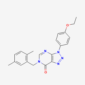 molecular formula C21H21N5O2 B2637830 6-[(2,5-Dimethylphenyl)methyl]-3-(4-ethoxyphenyl)triazolo[4,5-d]pyrimidin-7-one CAS No. 887215-81-8