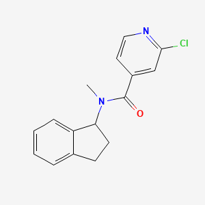 molecular formula C16H15ClN2O B2637848 2-chloro-N-(2,3-dihydro-1H-inden-1-yl)-N-methylpyridine-4-carboxamide CAS No. 1178832-09-1