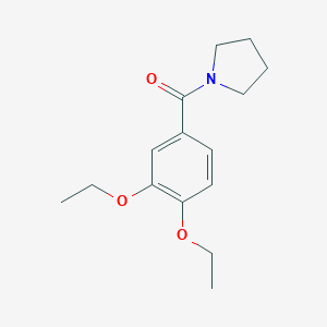 molecular formula C15H21NO3 B263785 1-(3,4-Diethoxybenzoyl)pyrrolidine 