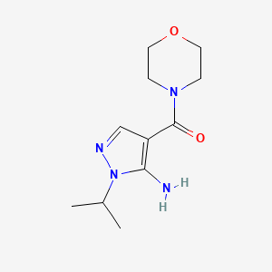 1-Isopropyl-4-(morpholin-4-ylcarbonyl)-1H-pyrazol-5-amine