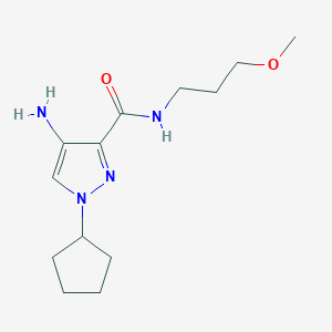 4-Amino-1-cyclopentyl-N-(3-methoxypropyl)-1H-pyrazole-3-carboxamide