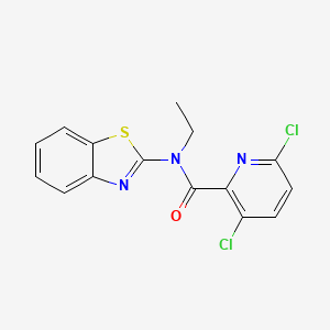N-(1,3-benzothiazol-2-yl)-3,6-dichloro-N-ethylpyridine-2-carboxamide