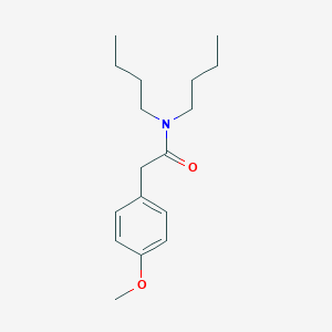 molecular formula C17H27NO2 B263786 N,N-dibutyl-2-(4-methoxyphenyl)acetamide 