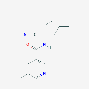 molecular formula C15H21N3O B2637866 N-(1-cyano-1-propylbutyl)-5-methylpyridine-3-carboxamide CAS No. 1423434-68-7