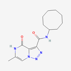N-cyclooctyl-6-methyl-4-oxo-4,5-dihydro[1,2,3]triazolo[1,5-a]pyrazine-3-carboxamide