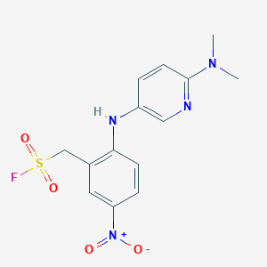 (2-{[6-(Dimethylamino)pyridin-3-yl]amino}-5-nitrophenyl)methanesulfonyl fluoride