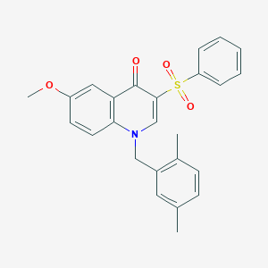 1-(2,5-dimethylbenzyl)-6-methoxy-3-(phenylsulfonyl)quinolin-4(1H)-one