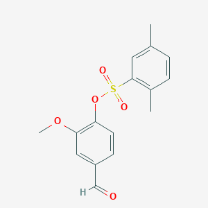 4-Formyl-2-methoxyphenyl 2,5-dimethylbenzene-1-sulfonate