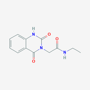 molecular formula C12H13N3O3 B2637902 2-(2,4-dioxo-1,2,3,4-tetrahydroquinazolin-3-yl)-N-ethylacetamide CAS No. 1057873-95-6