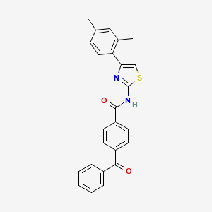 4-benzoyl-N-[4-(2,4-dimethylphenyl)-1,3-thiazol-2-yl]benzamide