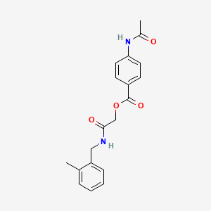 [2-[(2-Methylphenyl)methylamino]-2-oxoethyl] 4-acetamidobenzoate