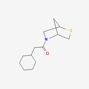 1-(2-Thia-5-azabicyclo[2.2.1]heptan-5-yl)-2-cyclohexylethanone