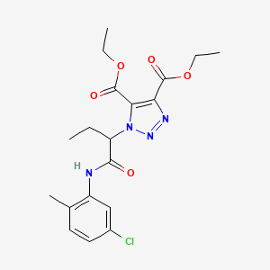 diethyl 1-(1-{[(5-chloro-2-methylphenyl)amino]carbonyl}propyl)-1H-1,2,3-triazole-4,5-dicarboxylate