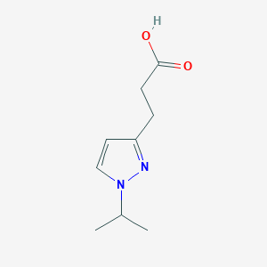 molecular formula C9H14N2O2 B2637914 3-(1-Propan-2-ylpyrazol-3-yl)propanoic acid CAS No. 1342632-30-7