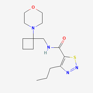 N-[(1-Morpholin-4-ylcyclobutyl)methyl]-4-propylthiadiazole-5-carboxamide