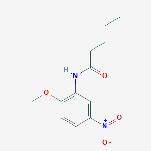 N-(2-methoxy-5-nitrophenyl)pentanamide