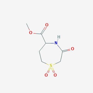 Methyl 1,1,3-trioxo-1,4-thiazepane-5-carboxylate
