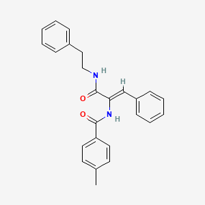 4-Methyl-N-(1-phenethylcarbamoyl-2-phenyl-vinyl)-benzamide