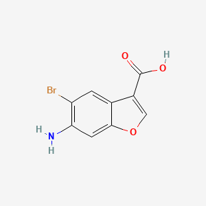 6-Amino-5-bromobenzofuran-3-carboxylic acid