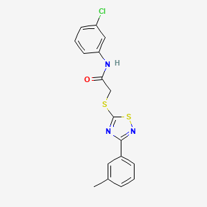 N-(3-chlorophenyl)-2-((3-(m-tolyl)-1,2,4-thiadiazol-5-yl)thio)acetamide
