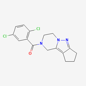 (2,5-dichlorophenyl)(3,4,8,9-tetrahydro-1H-cyclopenta[3,4]pyrazolo[1,5-a]pyrazin-2(7H)-yl)methanone