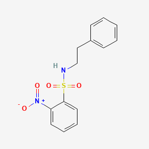 molecular formula C14H14N2O4S B2637950 2-nitro-N-phenethylbenzenesulfonamide CAS No. 141381-81-9