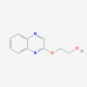 molecular formula C10H10N2O2 B2637955 2-(2-Quinoxalinyloxy)-1-ethanol CAS No. 151054-40-9