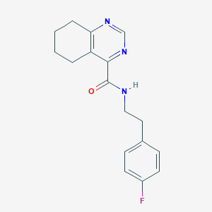 molecular formula C17H18FN3O B2637956 N-[2-(4-Fluorophenyl)ethyl]-5,6,7,8-tetrahydroquinazoline-4-carboxamide CAS No. 2415620-61-8