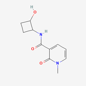 molecular formula C11H14N2O3 B2637963 N-(2-hydroxycyclobutyl)-1-methyl-2-oxo-1,2-dihydropyridine-3-carboxamide CAS No. 2199418-88-5