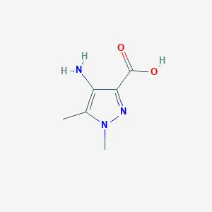 molecular formula C6H9N3O2 B2637970 4-amino-1,5-dimethyl-1H-pyrazole-3-carboxylic acid CAS No. 1006336-98-6