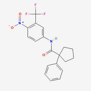 N-(4-Nitro-3-(trifluoromethyl)phenyl)(phenylcyclopentyl)formamide