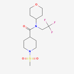 1-(methylsulfonyl)-N-(tetrahydro-2H-pyran-4-yl)-N-(2,2,2-trifluoroethyl)piperidine-4-carboxamide