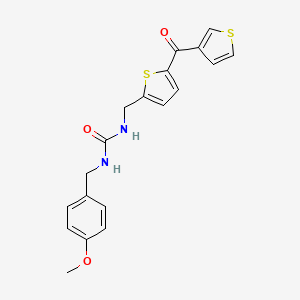 1-(4-Methoxybenzyl)-3-((5-(thiophene-3-carbonyl)thiophen-2-yl)methyl)urea