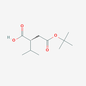 molecular formula C11H20O4 B2637990 (R)-4-(叔丁氧基)-2-异丙基-4-氧代丁酸 CAS No. 389843-61-2
