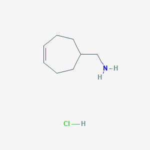 molecular formula C8H16ClN B2637992 (Cyclohept-4-en-1-yl)methanamine hydrochloride CAS No. 2137640-57-2