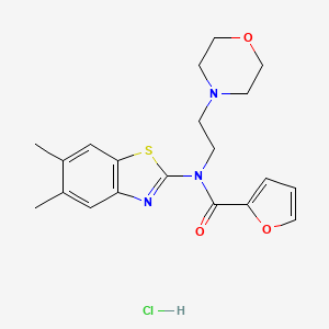 N-(5,6-dimethylbenzo[d]thiazol-2-yl)-N-(2-morpholinoethyl)furan-2-carboxamide hydrochloride